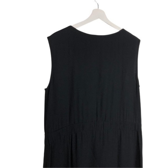 Theory Black Stretch Waistband Sleeveless Dress - Picture 10 of 12